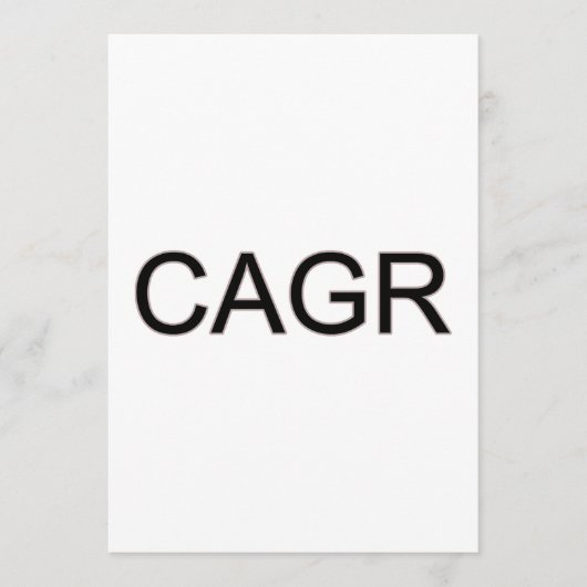 Bold Black CAGR Programm (Vorderseite)