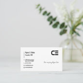 Bold Black Consultant, Founder & CEO Business Card Visitenkarte (Stehend Vorderseite)