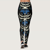 Bold Black Dragon Slash Pattern Leggings (Rückseite)