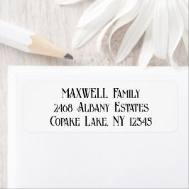 Bold Black Elegant Typografy Family Name