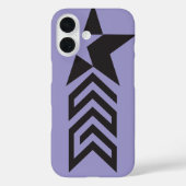Bold Black Geometric Star Case-Mate iPhone Hülle (Rückseite)