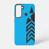 Bold Black Geometric Star Samsung Galaxy Hülle (Rückseite)