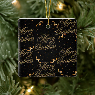 Bold Black Keramikornament