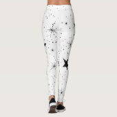Bold Black Star Leggings (Rückseite)