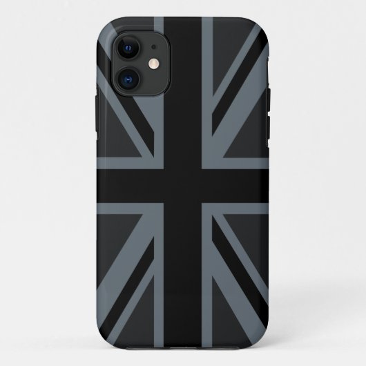 Bold Black Union Jack Case-Mate iPhone Hülle (Rückseite)