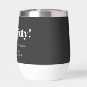 Bold Black White Modern 60th Birthday Custom  (Rückseite)