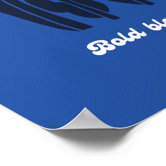 Bold Blooms Only Summer Retro Daisy Wall Art Poster (Ecke)