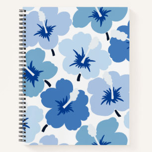Bold Blooms Scribbles Blue Notizblock