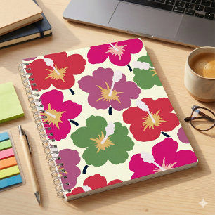 Bold Blooms Scribbles Multicolored Notizblock