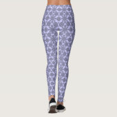 Bold Blue and Black Circular Tribal Patten Leggings (Rückseite)