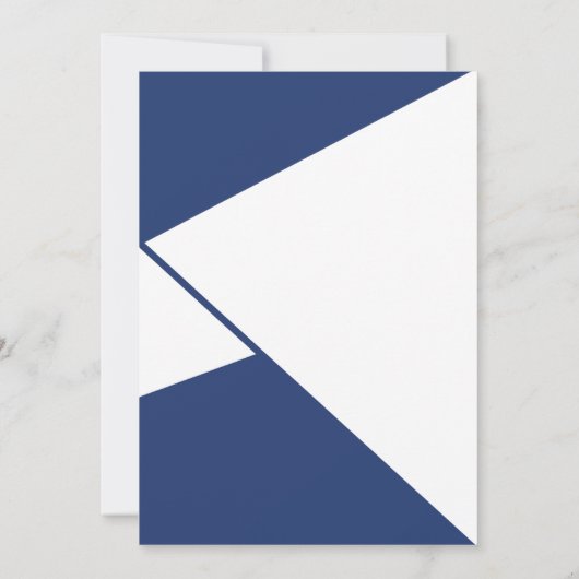 Bold Blue Angles Abschluss Ankündigung (Rückseite)