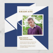 Bold Blue Angles Abschluss Ankündigung (Vorne/Hinten)