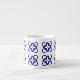 Bold Blue Azulejo Espressotasse