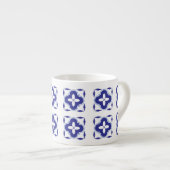 Bold Blue Azulejo Espressotasse (Vorderseite Rechts)