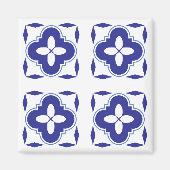 Bold Blue Azulejo Magnet (Vorne)