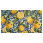 Bold Blue Italy Positano Lemon Kissenbezug (Vorderseite-Rechts)