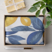 Bold Blue Italy Positano Lemon Seidenpapier (Geschenk)