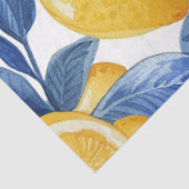 Bold Blue Italy Positano Lemon Seidenpapier (Ausschnitt)