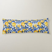 Bold Blue Italy Positano Lemon Seitenschläferkissen (Rückseite)