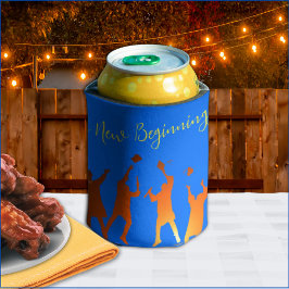 Bold Blue Modern Tech Abschluss Dosenkühler