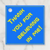 Bold Blue Modern Tech Abschluss Geschenkanhänger (Vorderseite)