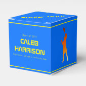 Bold Blue Modern Tech Abschluss Geschenkschachtel (Vorderseite)