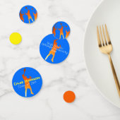 Bold Blue Modern Tech Abschluss Konfetti (Gruppe)