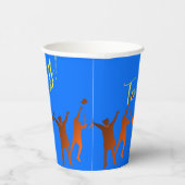 Bold Blue Modern Tech Abschluss Pappbecher (Rechts)