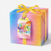 Bold Blue-Pink Artistic Wash Geschenkpapier Set