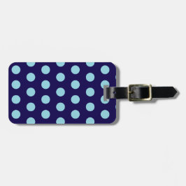 Bold Blue Polka Dots Gepäckanhänger