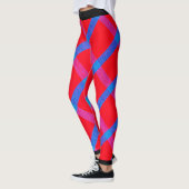 Bold Blue & Red Checkered Leggings (Links)