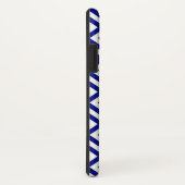 Bold Blue und White Geometric Meander Case-Mate iPhone Hülle (Hinten/Rechts)