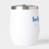 Bold Blue White Modern 50th Birthday Custom (Vorderseite)