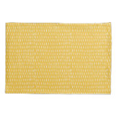 Bold Blue Yellow Abstrakt Classy Ikat Monogram Kissenbezug (Rückseite)