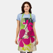 Bold blühende Geraniums Florist Moderne Schürze (Getragen)