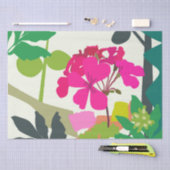 Bold blühende Geraniums Florist Moderne Seidenpapier (Handwerk)