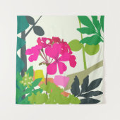 Bold blühende Geraniums Florist Moderne Wandteppich (Vorderseite)