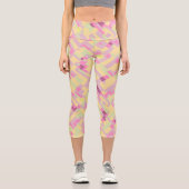 Bold Boho Abstrakt Capri Leggings (Vorderseite)