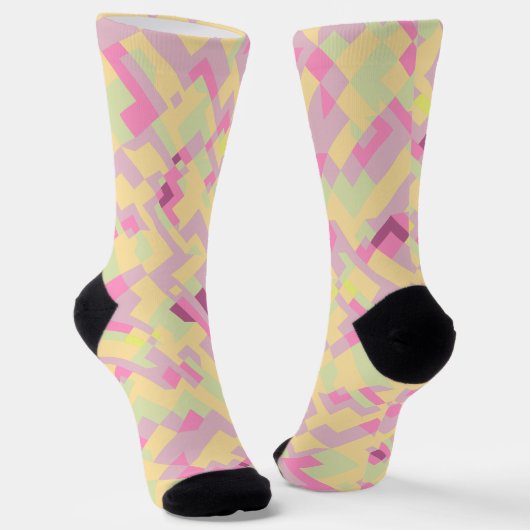 Bold Boho Abstrakter Telefonring Socken (Gewinkelt)