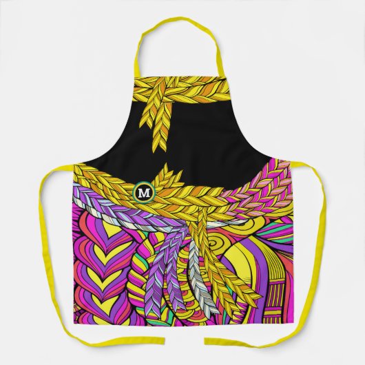 BOLD BOHO BRAID-Design-Schürze Schürze (Vorderseite)