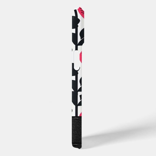 Bold Boho Floral Pattern Monogram Case-Mate iPhone Hülle (Rückseite / Rechts)