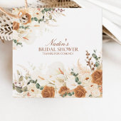 Bold Boho Ivory Calla Lilies Square Geschenkanhänger