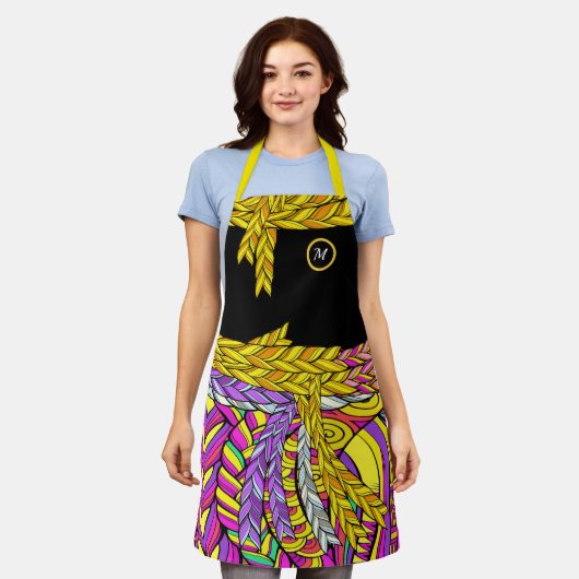 BOLD BOHO-RAID-Design Schürze (Getragen)