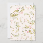 Bold Boho Wildblume Garden Hello Baby Dusche Einladung (Rückseite)