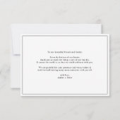 Bold Boho Wildblume Watercolor Danke Karte (Rückseite)