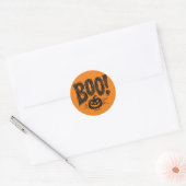 Bold Boo Pumpkin Halloween Sticker (Umschlag)