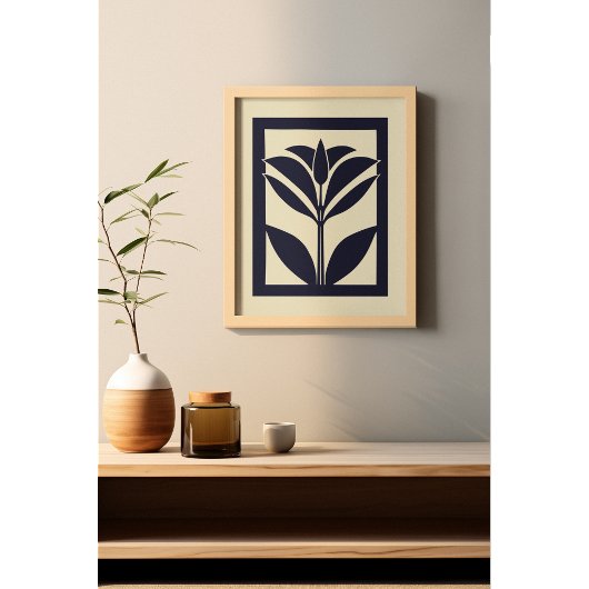 Bold Botanical Shadow Poster