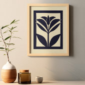Bold Botanical Shadow Poster