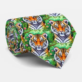 Bold Botanical Tiger cub Krawatte (Gerollt)