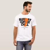 Bold Brew Vibes – Black & Orange Minimalist Coffee T-Shirt (Vorne ganz)